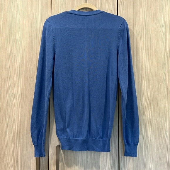 NEW H&M Divided | Schoolgirl Style Varsity Cardigan | 100%‎ Cotton | Blue | XS - Picture 2 of 8